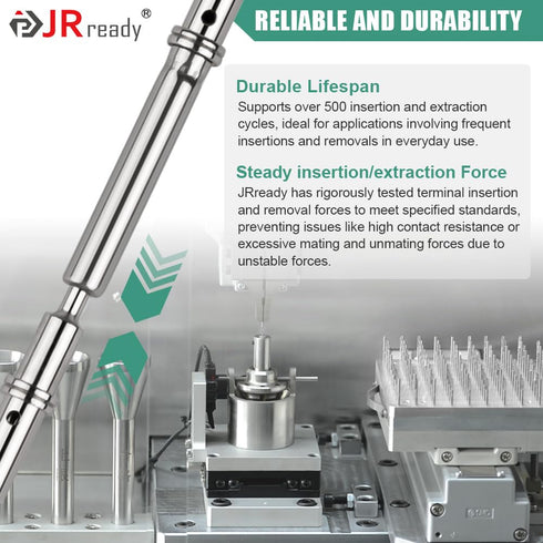 JRready Deutsch DTM Solid Terminal Pin & Socket Size 20, ST6282-050 DTM Series Connector Terminal Kit