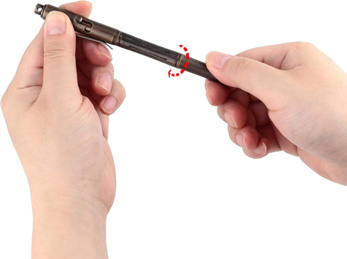SMOOTHERPRO Solid Brass Bolt Action Pen – Compatible with Pilot G2 Refill, Heavy Weight for Tremor Parkinson Arthritic