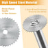 6pcs 2pc 1/4" FOTYBEl Cutting Wheel for Drill, Rotary Tool Cutting Discs with Steel Saw Blades, Hex Short Shank