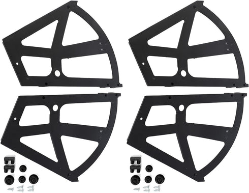 Kodrily 4Pcs 22Pcs 2 Hinges for Shoe Racks, ABS Shoe Cabinet Hinge Replacement with Accessories, Shoe Rack Hardware