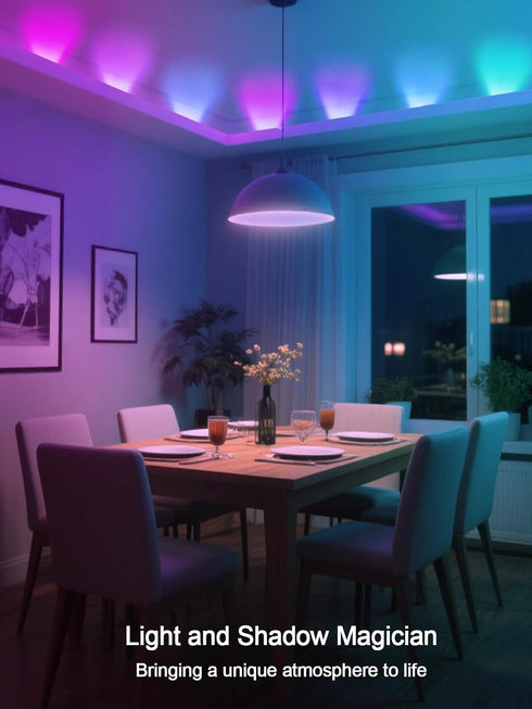 9.8ft 35-55 Inch Tyute TV LED Lights, LED Strip Lights for TV Behind Lighting, RGB Color Changing TV Backlight with APP