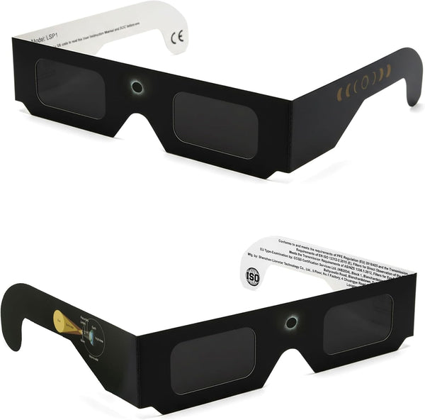 SPORTS WORLD VISION Solar Eclipse Glasses, ISO 12312-2 & CE Certified, Perfect