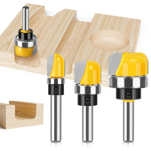 3pcs Wolfride Dish Carving Bits Dish Cutter Router Bits Bowl and Tray Router Bits