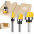 3pcs Wolfride Dish Carving Bits Dish Cutter Router Bits Bowl and Tray Router Bits