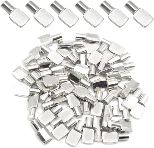 Hocansen 50 Pcs Shelf Pegs 7x24mm Shelf Pins Metal Shelf Support Pegs Cabinet