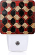 Square LED Night Lights Lamp with Dusk to Dawn Sensor, Vintage Floor