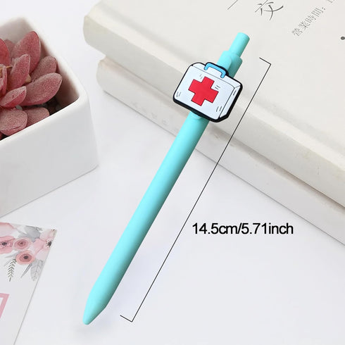 Cute Nurse Pens Funny Nurse Accessories for Work Aesthetic Gel Pen Black Ink Set for Cna Rn Medical Assistant Nursing Student Essentials Nurse Week Gifts Appreciation Gift by LSLSHY