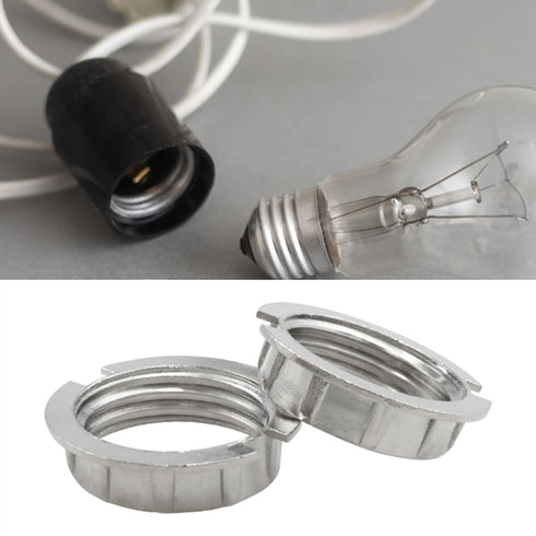 Xhziy 8pcs G9 M20 3/4 Lamp Bracket Ring Lampshade Adapter Ring Metal Outer Ring Lampshade Collar Ring for "Diameter