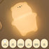 7 3 Dimmable Night Light for Kids, Cute Lying Flat Bear Led Night Light with Colors & Timer, Levels Silicone Kids Night