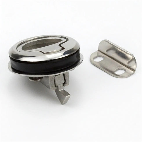 LUTRZPVT Toolbox 61.5MM 1Pcs(739-3) Panel Lock Stainless Steel Flush Pull Slam Latch Furniture Handle Lock Knob Car
