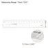 Film Flexible Ruler 6 Inch 1mm Scale PET Plastic Covered Folding Straight Ruler Calibration Soft Ruler Measuring Tool for Factory, Transparent