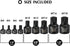 Set, M4- M18, 9 Set MIXPOWER Low Profile Impact Triple Square Bit Socket Solid One Piece Construction, Chrome