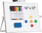 Cazeyoo Magnetic Desktop Whiteboard, 16 x 12inch with Stand, 10 Markers, 4 Magnets, 1 Eraser for Kids