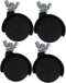 Alipis Heavy Duty Heater Casters 8mm Swivel Caster Wheels for Rolling Cart