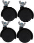 Alipis Heavy Duty Heater Casters 8mm Swivel Caster Wheels for Rolling Cart