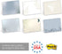 Boho Crystal Magic Sticky Note Assortment / 4" x 3" Blue Tan Repositionable Sticky Notes/Set of 6 Feminine Sun and Moon Pads/Made in The USA