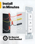 Dimmer 120V, Sunco Smart Switch, Double Rocker Wall Light Switch, WiFi Compatible with Tuya, Smart Life, Sunco Lighting