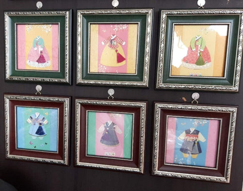 Characterone 6pcs Sets (FB214) From&to A Children's Hanbok Korean Traditional dress Envelope Thank you Korea Souvenir