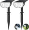 Consciot Solar Lights Outdoor Waterproof IP67, 3 Lighting Modes Solar Spot Lights