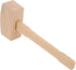 13.8'' Beech Wood Mallet, Manual Ice Hammer, Solid Carpenter Wooden Hammer for Woodworking
