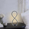 SendaLife Modern Desk Table Lamp,3CCT 2700K/4000K/6500K Stepless Dimmable Bedside Lamp with USB Adapter,Black