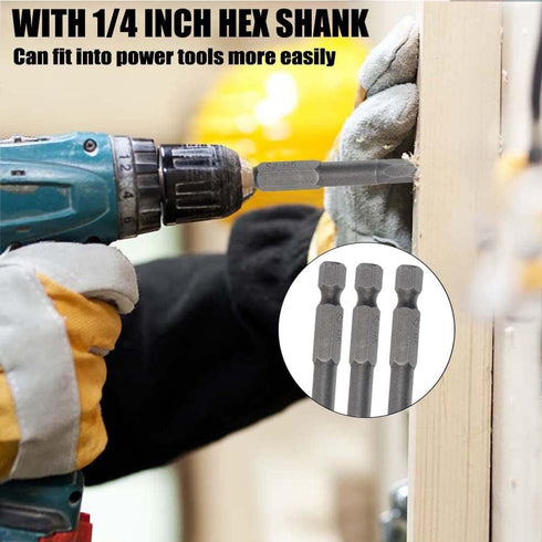 Utoolmart H5 Magnetic Hex Head Screwdriver Bits, 10Pcs S2 Power Tools, 1/4 Inch Hex Shank, 150mm Length
