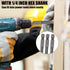 Utoolmart H5 Magnetic Hex Head Screwdriver Bits, 10Pcs S2 Power Tools, 1/4 Inch Hex Shank, 150mm Length
