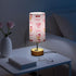 MOOCG 3 Dimmable Ice Cream Cute Bows Touch Control Table Lamp with Fabric Shade, Color Temperatures LED Desk Lamp, Eye