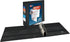 Avery Heavy-Duty View 3 Ring Binder, 3 Inch One Touch Slant Rings, 3.5" Spine, 1 Black Binder (79100) by AVERY