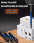 2023 New 10pcs Magnetic Flat Slotted Phillips Screwdriver Bit Set for Electrician PH2 Bit 1/4 Inch Hex