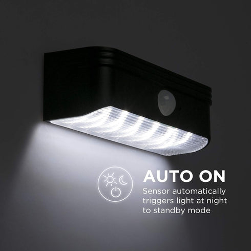 2-Pack, (ELI0989V) Home Zone Security Solar Step Lights - Motion Sensor LED Outdoor Deck and Step Lights with No Wiring