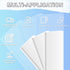 Gute HDPE Block White Plastic Sheet, High Density Polyethylene Rectangular Solid Tapping Block for DIY Projects (2 Pcs)