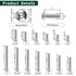 #10-24 x 1-1/2" (50 PCS) Button Head Socket Cap Bolts Screws - 304 Stainless Steel 18-8, Allen Hex Drive