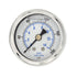 PIC Gauges 202L-158G Pressure Gauge, Center Back Mount, 1.5" Dial, 0/200 psi Range, 1/8" Male NPT, Glycerine Filled