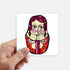DIYthinker Russia Russian Nesting Dolls Female Sticker Square Waterproof Stickers Wallpaper Car