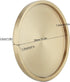 12.5",Double Stainless Steel Round Bar Serving Tray Wall,Ideal Coffee Table, Decorative,Rotisserie Plate, Tea