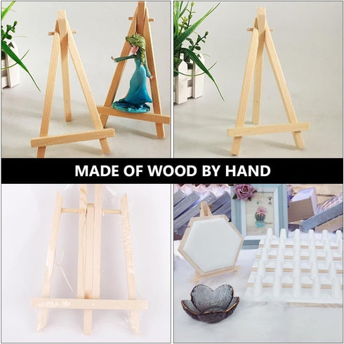 Operitacx 2 Pcs Wooden Small Easel Dog Paw for Crafts, Miniature Display Stand for Phone, Photo, Tabletop