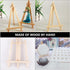 Operitacx 2 Pcs Wooden Small Easel Dog Paw for Crafts, Miniature Display Stand for Phone, Photo, Tabletop