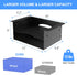 GOME Under Desk Storage Metal Shelf, Double Layer Adjustable Tray Organizer for Office Desks
