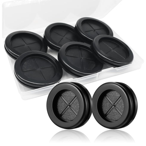 6PCS 1-3/4 Rubber Grommet for Wiring Firewall Hole Plugs Wire Protection DD040-1-3/4