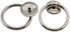 Kitchen Cabinet Handles, Metal Drawer Rings Pulls, Single Hole Cabinet Hardware with Installation Screws