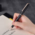 HongDian 920 Black Metal Fountain Pen, Rose Gold Plated Extra Fine Nib, Classic Writing Pen with Ink Converter