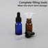 20-Pack 10 ml Glass Dropper Bottle Set, Amber and Blue Glass Bottles with Dropper