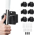 JAMEND CLXP 6PCS Broom and Mop Holder, Heavy Duty Garden Tool Organizer Rack Rake