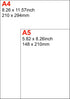 A5 100 A5 28lb 70lb (105 5.83" 8.27" (148 210 mm) Printer Paper - Sheets, Premium Bright White Paper, Bond / Text gsm)