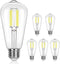 Lepro Dimmable LED Edison Bulbs, 4000K Neutral White, 5.5W, 60 Watt Equivalent, E26 Light Bulbs, Medium Base ST19,