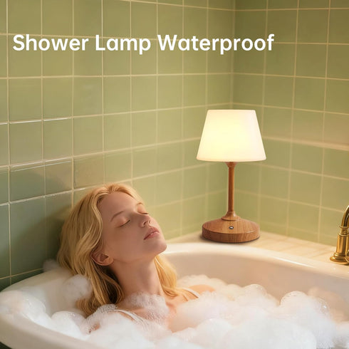 Lamp,5000mAh Dimmable Dawnwake Table Lamp Cordless Lamp,Outdoor Waterproof Shower Rechargeble Battery Operated Lamps