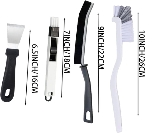 Htydjd 17Pcs Crevice Cleaning Brush Tool Multifunctional Hard Bristle Gap Cleaning Supplies for Bathroom Grout Sink