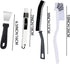 Htydjd 17Pcs Crevice Cleaning Brush Tool Multifunctional Hard Bristle Gap Cleaning Supplies for Bathroom Grout Sink