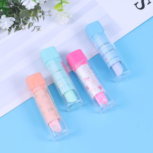 Operitacx Lipstick Eraser, 10pcs Cute Kids Stationery Novelty Erasers for Fun